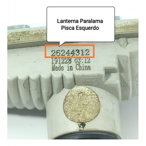 Lanterna Pisca Paralama Esquerdo Onix 2020/2024 26244312 Esquerdo