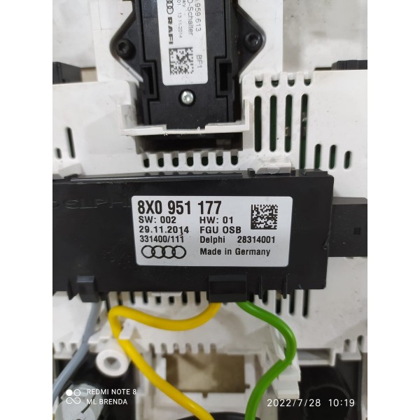 Comando Luz Teto Solar Audi Q3 2012/2017 8x0951177