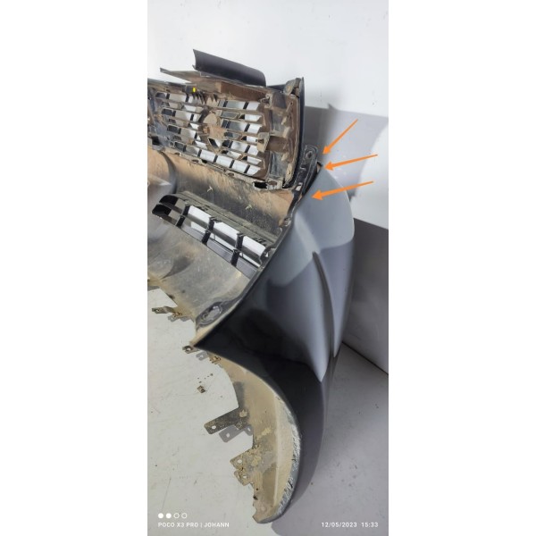 Parachoque Frontier Dianteiro 2017/2022 Completo Det Preto