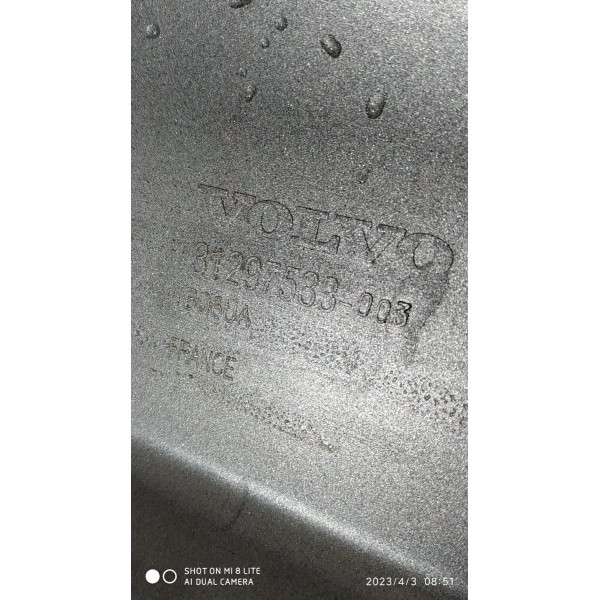 Tampa Traseira Volvo Xc60 2007/2012 Prateado