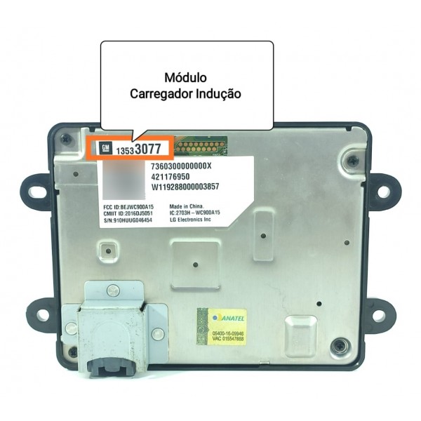 Modulo Carregador Inducao Onix 2020/2024 13533077