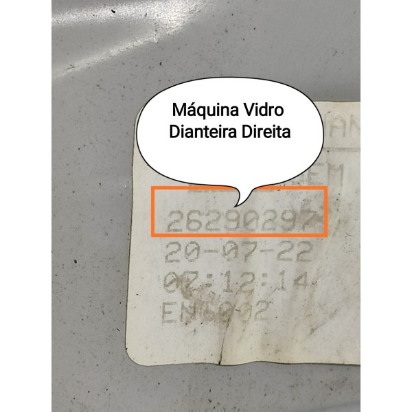 Maquina Vidro Onix Dianteira Esquerda 2020/2024 26290298