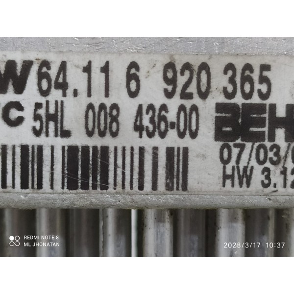 Resistencia Ventilação Bmw X3 2006/2011 5hl00843600