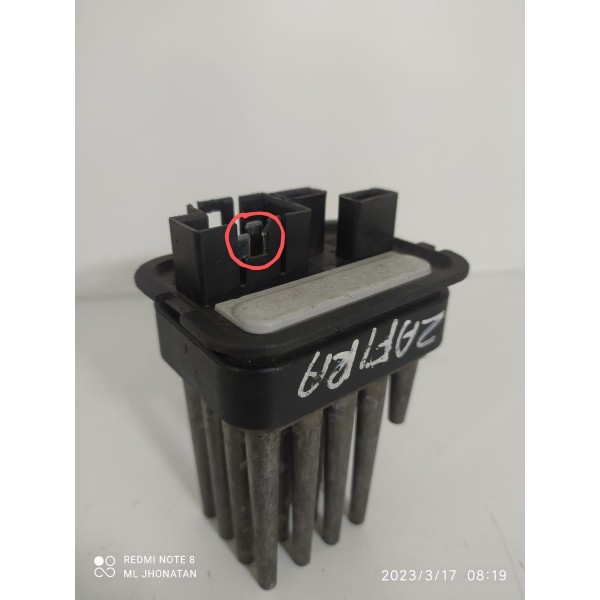 Resistencia Ventilação Zafira 2009 2010 2011 2012 Behr65922