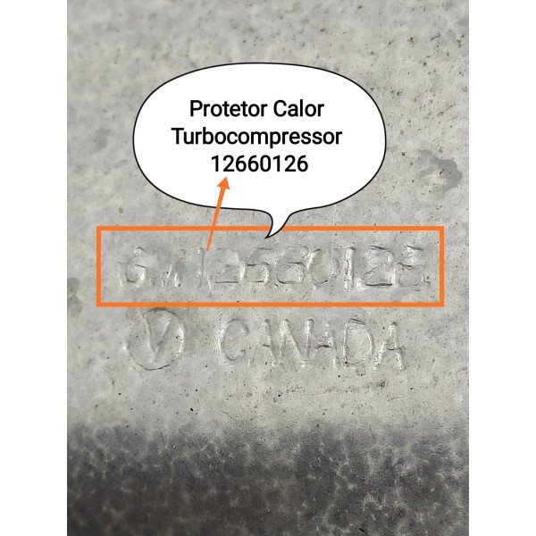 Defletor Calor Turbina Cruze 1.4 T 2017/2023 12660128