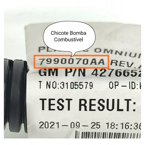 Chicote Bomba Combustivel Cruze 1.4 T  2017/23 7990070aa