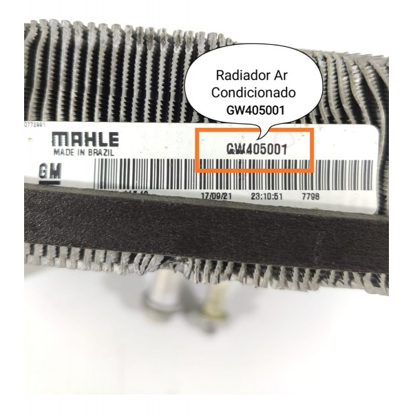 Evaporador Cruze 1.4 2017/2023 Gw405001