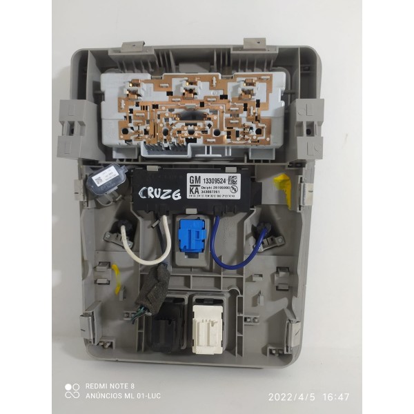 Luz Teto Sensor Alarme Microfone Gm Cruze 2012/2016