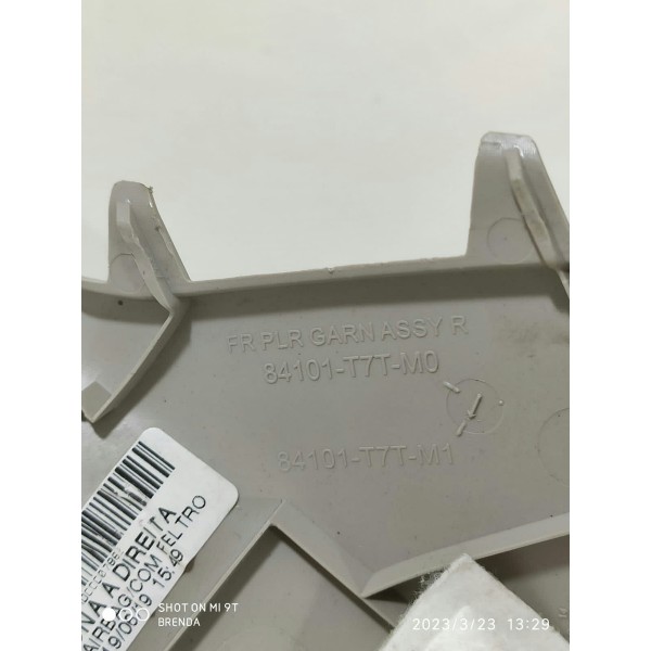 Acabamento Coluna A Honda Hrv Direito 2017 A 2022 84101t7tm0 Branco