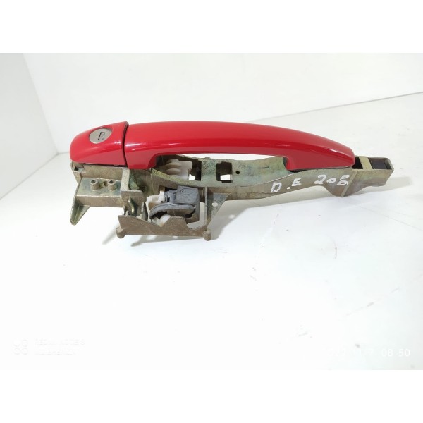 Maçaneta Externa Peugeot 208 Dianteira Esq 14/19 9670932080 Vermelho Dianteira