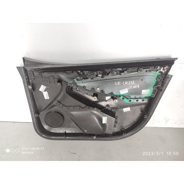 Forro Porta Dianteiro Esquerdo Cruze 2017 2018 2022 Preto