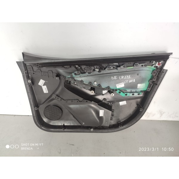 Forro Porta Dianteiro Esquerdo Cruze 2017 2018 2022 Preto