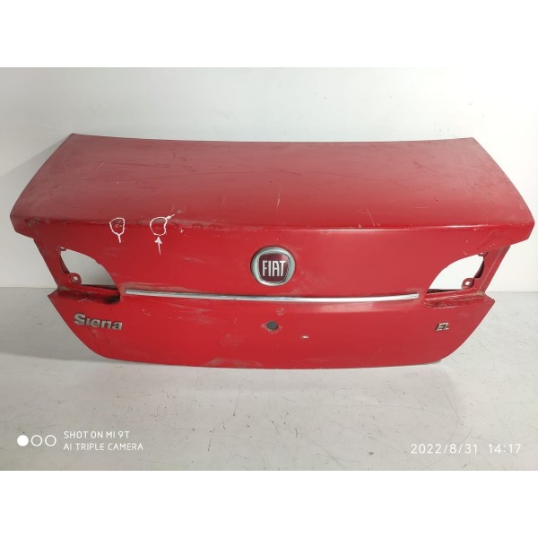 Tampa Traseira Fiat Siena 2010/2013 Elx  Detalhe Vermelho