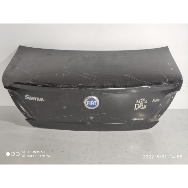 Tampa Traseira Fiat Siena 2004/2008 Preto