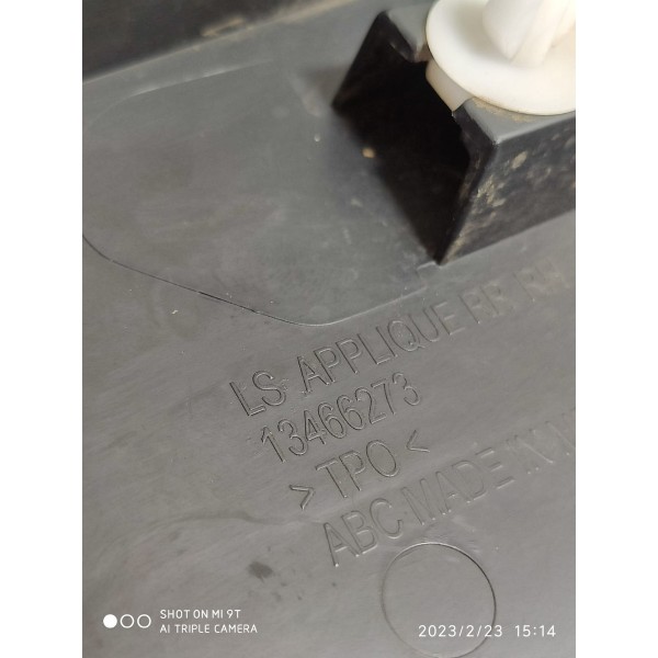 Moldura Porta Cruze Traseiro Direito 2017/2022 13466273 Preto