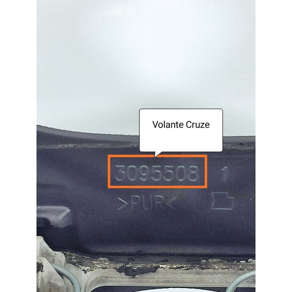 Volante Cruze 1.4 2017/2023 3095508 20000km Cinza-escuro