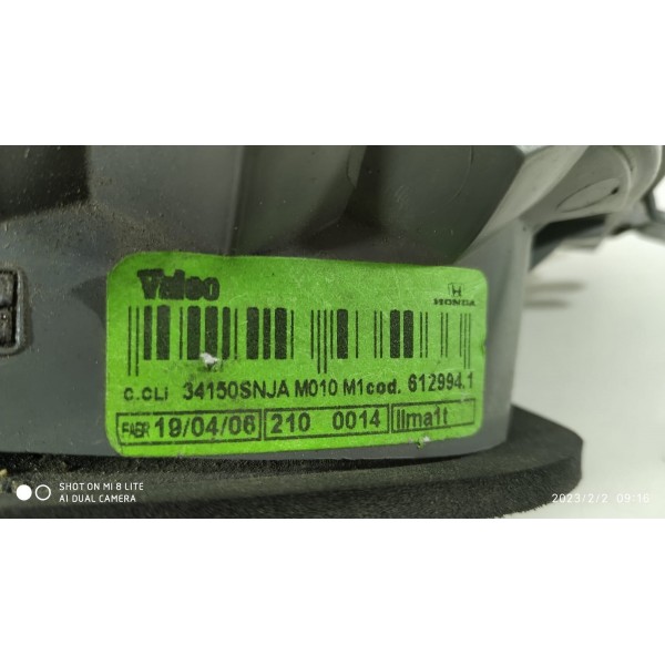 Lanterna New Civic Direita 2007 2008 2009 2011 612994