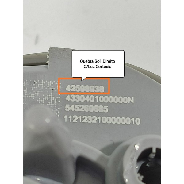 Quebra Sol Cruze 1.4 Direito 2017/2023 42598938