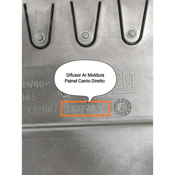 Difusor Ar Cruze Direito 2017/2023 13377231