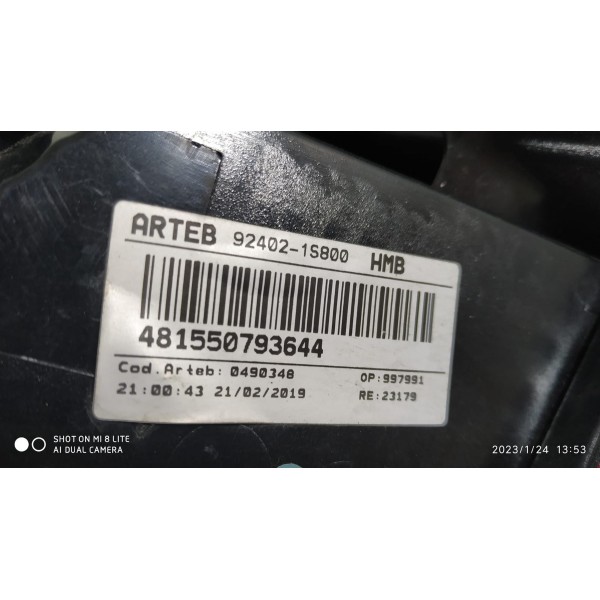 Lanterna Hyundai Hb20 Hatch Direita 2015 2016 Orig