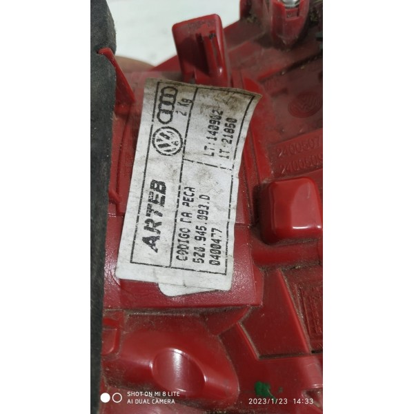 Lanterna Vw Fox Esquerda Tampa Traseira 2015 Original