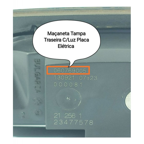 Macaneta Tampa Traseira Cruze 2017/2023 060769005
