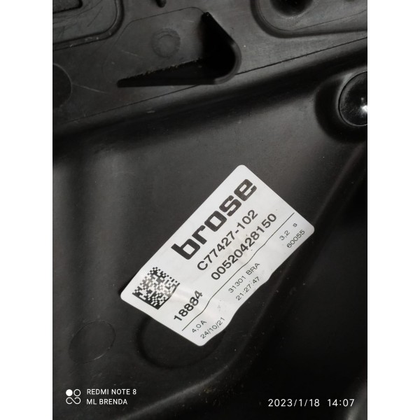 Maquina Vidro Renegade Dianteira Direita 2016/2024 520428150