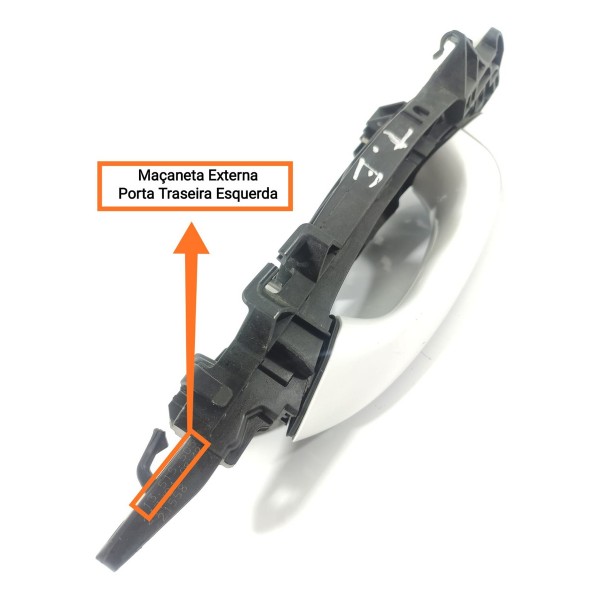 Macaneta Externa Cruze Traseira Esquerda 2017/2023 13515505 Branco Traseira