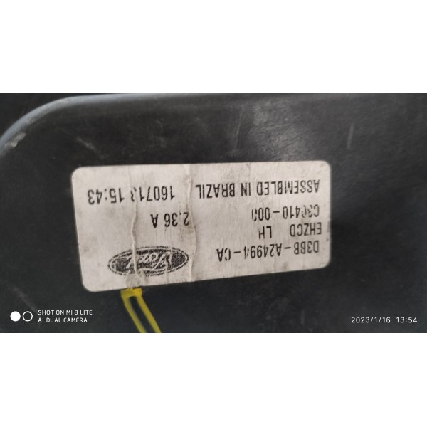 Máquina Vidro New Fiesta Traseira Esquerda 2013/2017