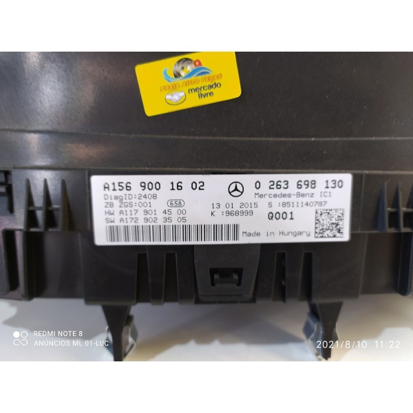 Instrumento Do Painel Mercedes Gla200 2014  1030052181 /3261