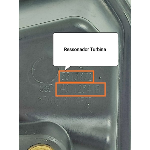 Ressonador Turbina Bmw X5 Diesel 8513672  4012541b Preto