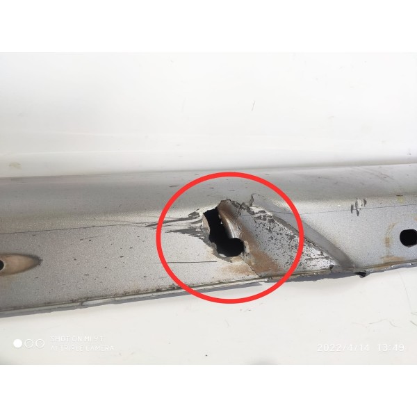 Spoiler Lateral Mercedes Clc200 Esquerdo 2009 2010 Det Prateado