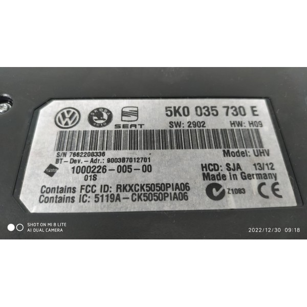 Módulo Bluetooth Amarok 2010 2011/2022 5k0035730e