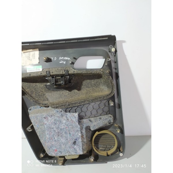Forro Porta Amarok Traseiro Direito 2010/2020 Origin Preto