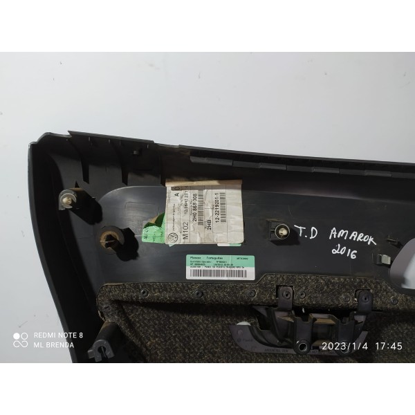 Forro Porta Amarok Traseiro Direito 2010/2020 Origin Preto