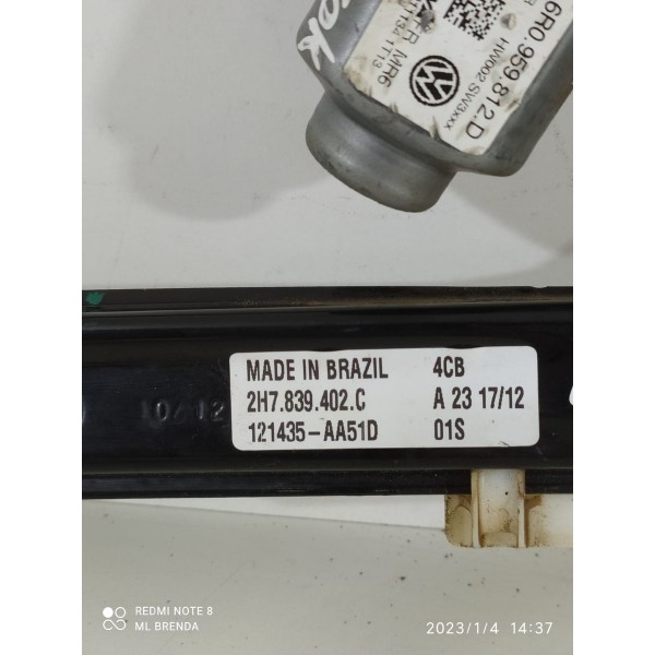 Maquina Vidro Amarok Traseira Direita 2010/2016 2h7839402c