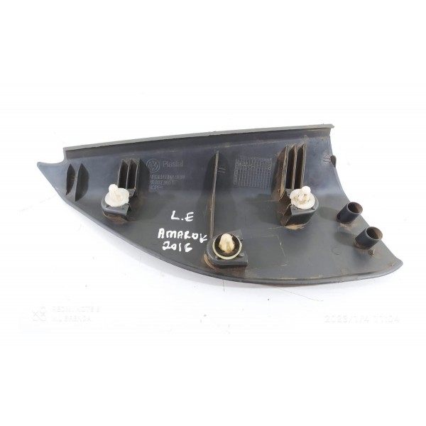 Moldura Int Retrovisor Amarok Esquerda 2010/2023 2h0837993 Preto