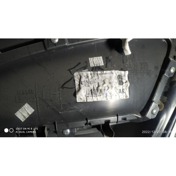 Forro Porta Nissan Versa Traseiro Esquerdo 2015/2019  Det Preto