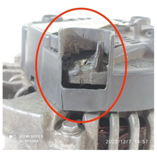 Alternador Megane 1.6 2012 8200667619b Detalhe