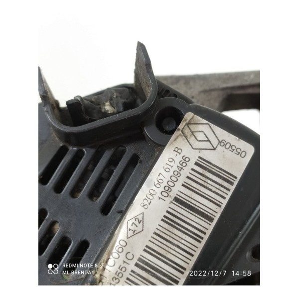 Alternador Megane 1.6 2012 8200667619b Detalhe