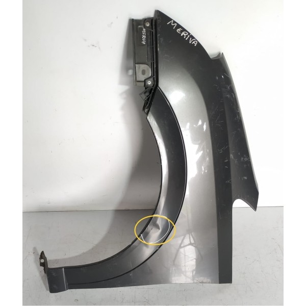 Paralama Meriva Esquerdo 2008 Detalhe