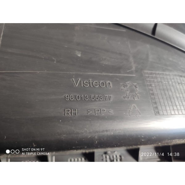 Forro Porta Peugeot 208 Traseiro Direit 2015/2019 9801355377 Cinza