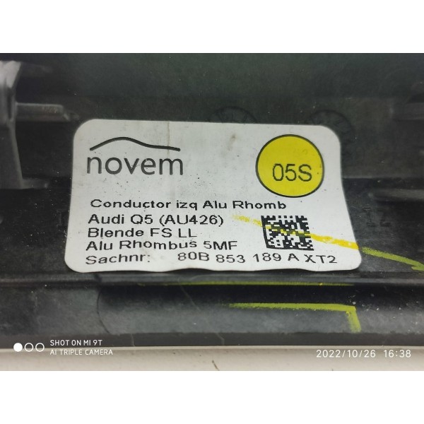 Acabamento Painel Esquerdo Audi Q5 2017 2018 2019 2020 2021