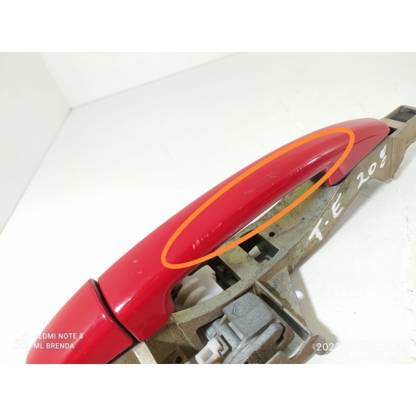 Maçaneta Externa Peugeot 208 Traseira Esq 2014/19 9801119280