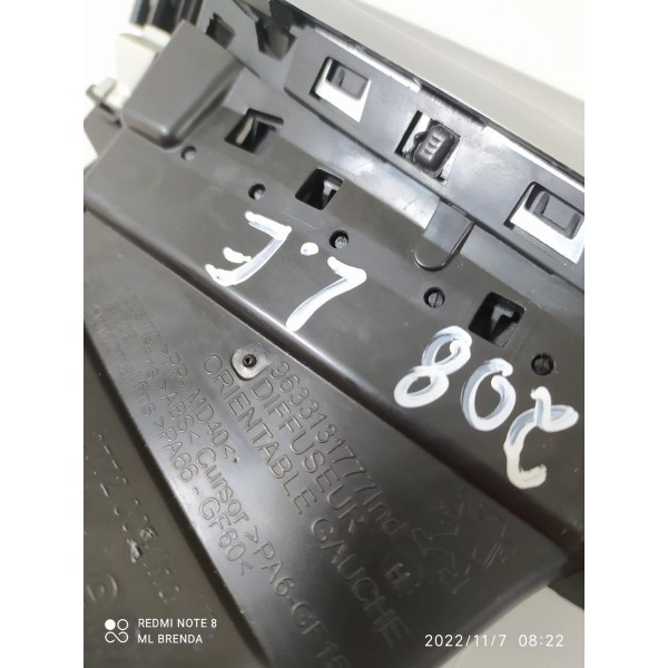 Difusor Ar Peugeot 208 Esquerdo 2014 2015/2018 9633131777