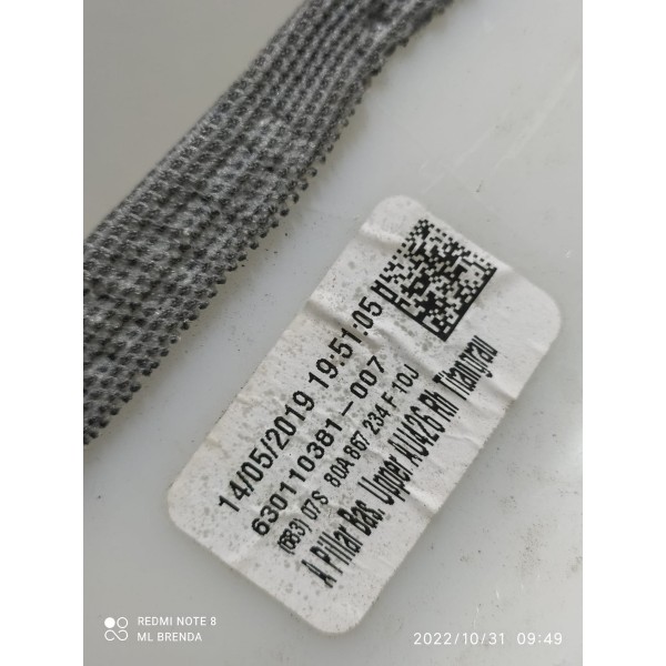 Acabamento Int Coluna A Audi Q5 Direito 2018/2021 80a867234f Branco