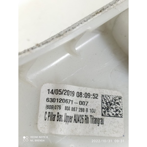 Acabamento Coluna Traseira Direita Audi Q5 2017/2023