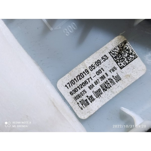 Acabamento Coluna Traseira Dire Audi Q5 2017/2023 80a867288