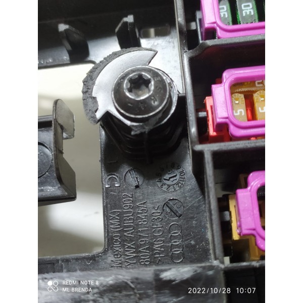 Caixa Fusivel Audi Q5 2.0 2018 2019 2023 80a971845a