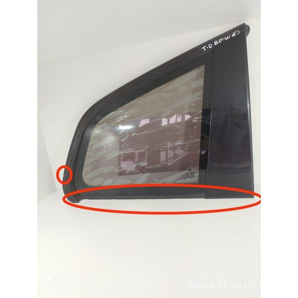 Vidro Lateral Bmw X3 2004 2009 2010 2011 Direito Det / 20548